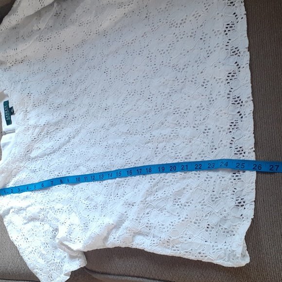 Ralph Lauren White Lace Blouse - Picture 4 of 7
